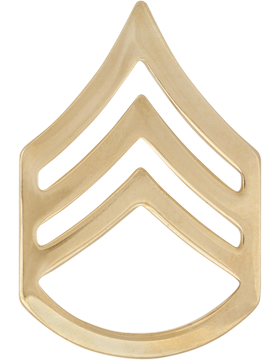GOLD STAFF SERGEANT PINS SET OF 2