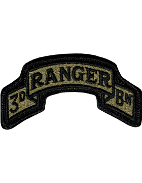 OCP 75TH RANGER REGT. 3RD BATTALION SCROLL VELCRO