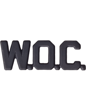 BLACK W.O.C. PINS