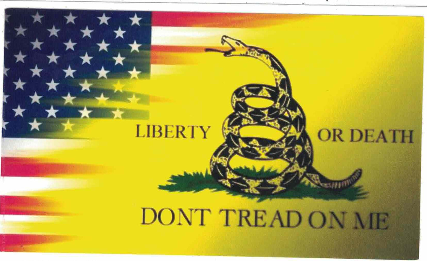 DON'T TRAD ON ME FLAG STICKER