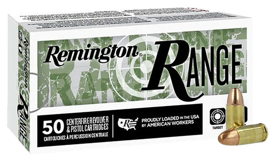 REMINGTON RANGE 9MM AMMO 50RDS