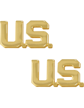 GOLD US X US OFFICER PINS
