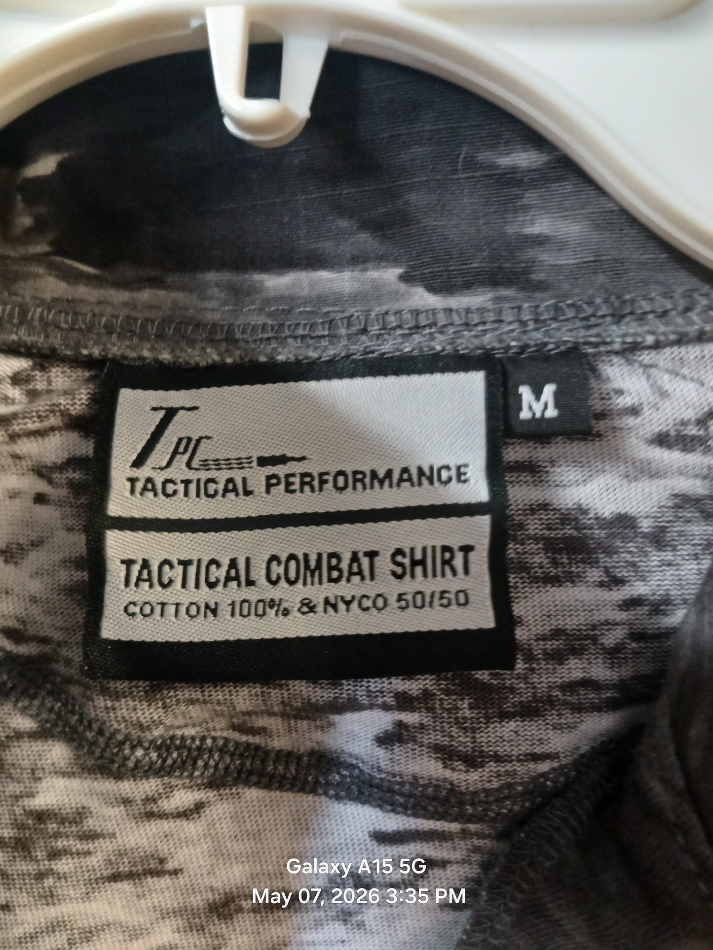 SURPLUS BLACK ATACS SHIRT SZ MEDIUM